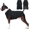 image:imageLelepet Dog Coat for Large Dogs Waterproof Dog Jacket with Harness Built inBlack
