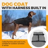 image:imageLelepet Dog Coat for Large Dogs Waterproof Dog Jacket with Harness Built inBlack