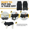 image:imageLelepet Dog Coat for Large Dogs Waterproof Dog Jacket with Harness Built inBlack