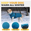 image:imageLelepet Dog Coat for Large Dogs Waterproof Dog Jacket with Harness Built inBlue