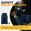 image:imageLelepet Dog Coat for Large Dogs Waterproof Dog Jacket with Harness Built inBlue