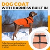 image:imageLelepet Dog Coat for Large Dogs Waterproof Dog Jacket with Harness Built inOrange