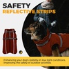 image:imageLelepet Dog Coat for Large Dogs Waterproof Dog Jacket with Harness Built inOrange
