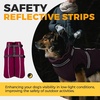image:imageLelepet Dog Coat for Large Dogs Waterproof Dog Jacket with Harness Built inPink