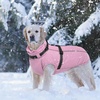 image:imageLelepet Dog Coat for Large Dogs Waterproof Dog Jacket with Harness Built inPink