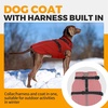 image:imageLelepet Dog Coat for Large Dogs Waterproof Dog Jacket with Harness Built inRed