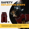 image:imageLelepet Dog Coat for Large Dogs Waterproof Dog Jacket with Harness Built inRed