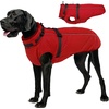 image:imageLelepet Dog Coat for Large Dogs Waterproof Dog Jacket with Harness Built inRed