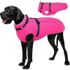 image:imageLelepet Dog Coat for Large Dogs Waterproof Dog Jacket with Harness Built inRose Red