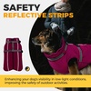 image:imageLelepet Dog Coat for Large Dogs Waterproof Dog Jacket with Harness Built inRose Red