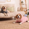 image:imageLelepet Dog Costume Shark Warm Fleece Dog Halloween Hoodie Pink MBlue