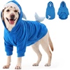 image:imageLelepet Dog Costume Shark Warm Fleece Dog Halloween Hoodie Pink MBlue