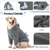 image:imageLelepet Dog Costume Shark Warm Fleece Dog Halloween Hoodie Pink MGrey