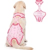 image:imageLelepet Dog Diapers Female Washable Reusable Dog in Heat Diaper L YellowPink