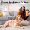 image:imageLelepet Dog Diapers Female Washable Reusable Dog in Heat Diaper L YellowYellow