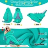 image:imageLelepet Dog Dinosaur Costume Large Dog Halloween Costume Warm Fleece HoodieBlue