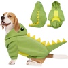 image:imageLelepet Dog Dinosaur Costume Large Dog Halloween Costume Warm Fleece HoodieGreen