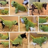 image:imageLelepet Dog Dinosaur Costume Large Dog Halloween Costume Warm Fleece HoodieGreen