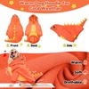 image:imageLelepet Dog Dinosaur Costume Large Dog Halloween Costume Warm Fleece HoodieOrange
