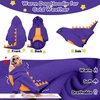 image:imageLelepet Dog Dinosaur Costume Large Dog Halloween Costume Warm Fleece HoodiePurple