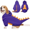 image:imageLelepet Dog Dinosaur Costume Large Dog Halloween Costume Warm Fleece HoodiePurple