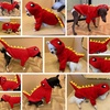 image:imageLelepet Dog Dinosaur Costume Large Dog Halloween Costume Warm Fleece HoodieRed