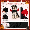 image:imageLelepet Dog Halloween Costume Bat Wing Halloween Pet Costume Black SBlack