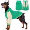 image:imageLelepet Dog Hoodie Warm Fleece Dog Sweater for Small Medium Large Dogs XXLGreen
