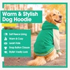image:imageLelepet Dog Hoodie Warm Fleece Dog Sweater for Small Medium Large Dogs XXLGreen