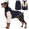 image:imageLelepet Dog Hoodie Warm Fleece Dog Sweater for Small Medium Large Dogs XXLNavy Blue
