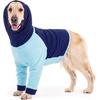 image:imageLelepet Dog Neck Surgery Recovery Suit Dog Front Leg Protector Blue 3XLNavyBlue
