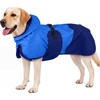 image:imageLelepet Dog RaincoatReflective Dog Rain Jacket with HoodLeash HoleS3XLBlue