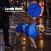 image:imageLelepet Dog RaincoatReflective Dog Rain Jacket with HoodLeash HoleS3XLBlue