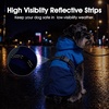 image:imageLelepet Dog RaincoatReflective Dog Rain Jacket with HoodLeash HoleS3XLBlue