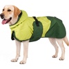 image:imageLelepet Dog RaincoatReflective Dog Rain Jacket with HoodLeash HoleS3XLGreen