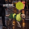 image:imageLelepet Dog RaincoatReflective Dog Rain Jacket with HoodLeash HoleS3XLGreen