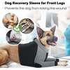image:imageLelepet Dog Recovery Suit for Front Legs Dog Sleeve to Stop Licking Black LBlack