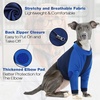 image:imageLelepet Dog Recovery Suit for Front Legs Dog Sleeve to Stop Licking Black LBlue