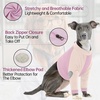image:imageLelepet Dog Recovery Suit for Front Legs Dog Sleeve to Stop Licking Black LPurple