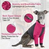image:imageLelepet Dog Recovery Suit for Front Legs Dog Sleeve to Stop Licking Black LRose Red
