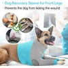 image:imageLelepet Dog Recovery Suit for Front Legs Dog Sleeve to Stop Licking Black LSky Blue