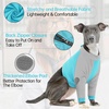 image:imageLelepet Dog Recovery Suit for Front Legs Dog Sleeve to Stop Licking Black LSky Blue
