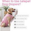 image:imageLelepet Dog Reusable Diapers Female for in Heat Incontinence Purple LPink