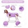 image:imageLelepet Dog Reusable Diapers Female for in Heat Incontinence Purple LPurple