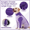 image:imageLelepet Dog Suit for Surgery Recovery Full Body Anti Licking Dog OnesiePurple