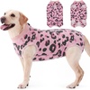 image:imageLelepet Dog Surgical Recovery Suit Male Female Anti Licking Dog OnesiePink Leopard