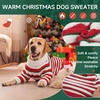 image:imageLelepet Dog Sweaters Christmas Warm Fleece Dog Outfit for Winter LRed2