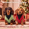 image:imageLelepet Dog Sweaters for Dachshunds Winter Fleece Turtleneck Vest Red SRed