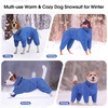 image:imageLelepet Dog Winter Coat Waterproof Dog Jacket Full Body Dog Coat Red XLBlueOrange