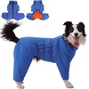 image:imageLelepet Dog Winter Coat Waterproof Dog Jacket Full Body Dog Coat Red XLBlueOrange
